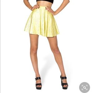 Blackmilk - LTD - Yellow Wallpaper Set Skirt+crop